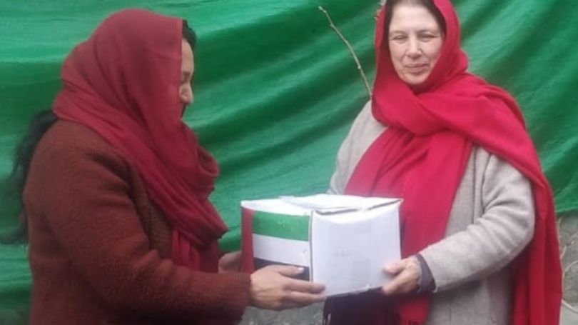 Parliamentary secretary forests G-B Dilshad Bano distributes relief goods among women