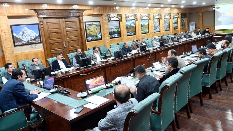 Chief Minister Gilgit-Baltistan Khalid Khurshid chairs a high level meeting on proposed G-B Land Reforms Bill