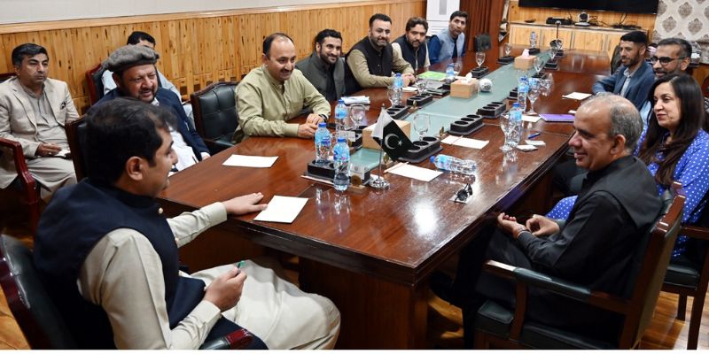 Rosh International delegation is meeting chief minister Gilgit-Baltistan