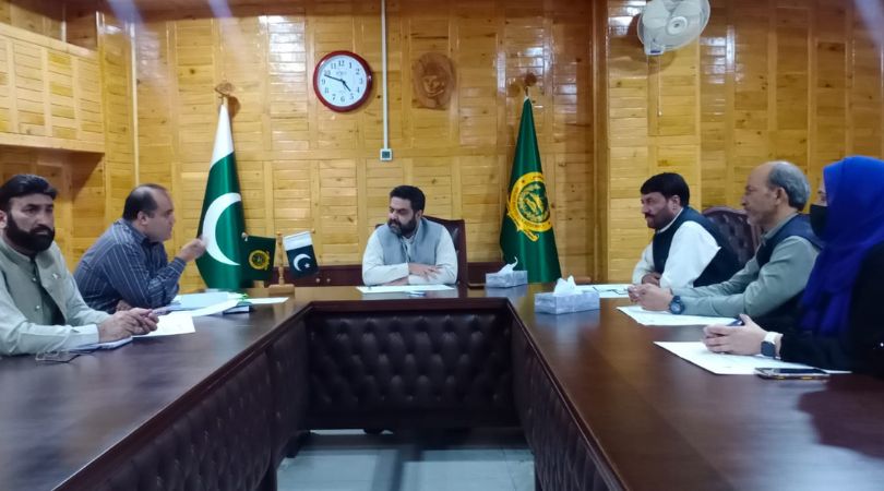 Javed Ali Manwa, Chairmain Standing Committee on Interior Department meeting is presiding a meeting on Wednesday