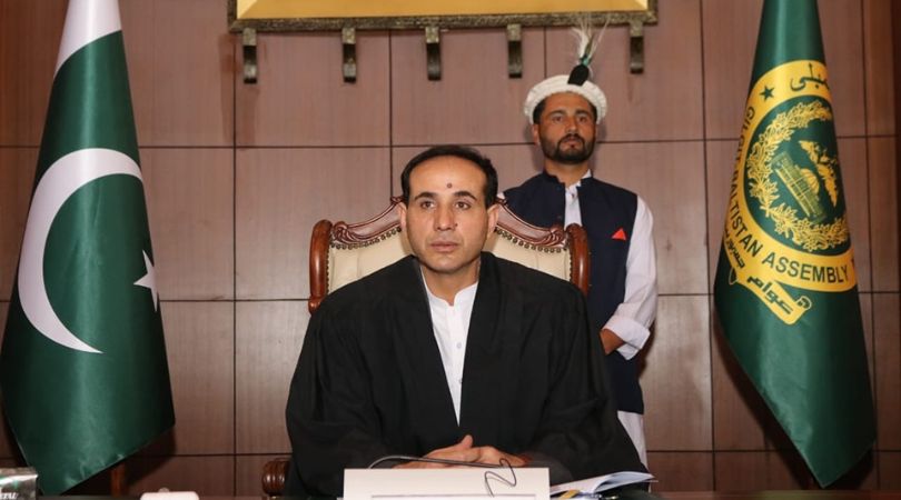 Speaker Gilgit-Baltistan Assembly Nazir Ahmad is presiding the 23rd session of the assembly