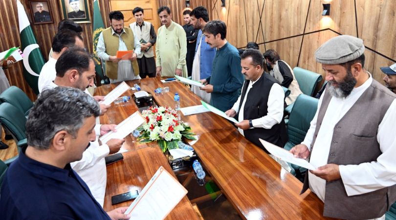 Gilgit-Baltistan News Society Cabinet Administered Oath by CM G-B