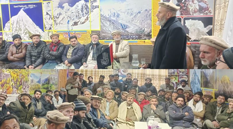 Islami Itehad Pakistan Meeting with political, social and community notables in connection with surge in wheat prices in Gilgit-Baltistan