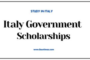 Italy Government Scholarship 2025-2026