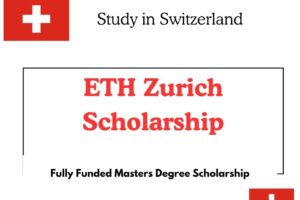 ETH Zurich Scholarship 2025-2026