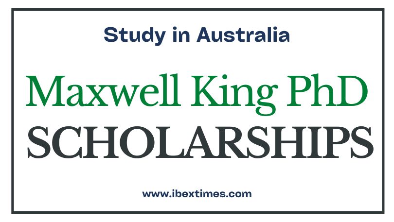 Maxwell King PhD Scholarship 2026